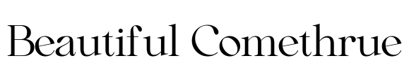 Beautiful Comethrue Font Image