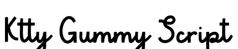 Ktty Gummy Script Font Image