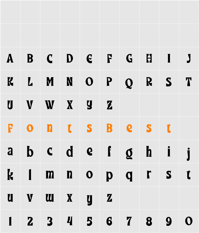 Klayfish Demo Character Map