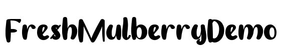 FreshMulberryDemo Font Image