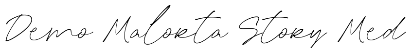 Demo Malorta Story Med Font Image