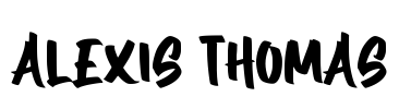 Alexis Thomas Font Image