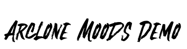 Arclone Moods Demo Font Image