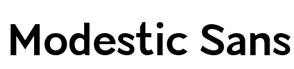 Modestic Sans Font Image