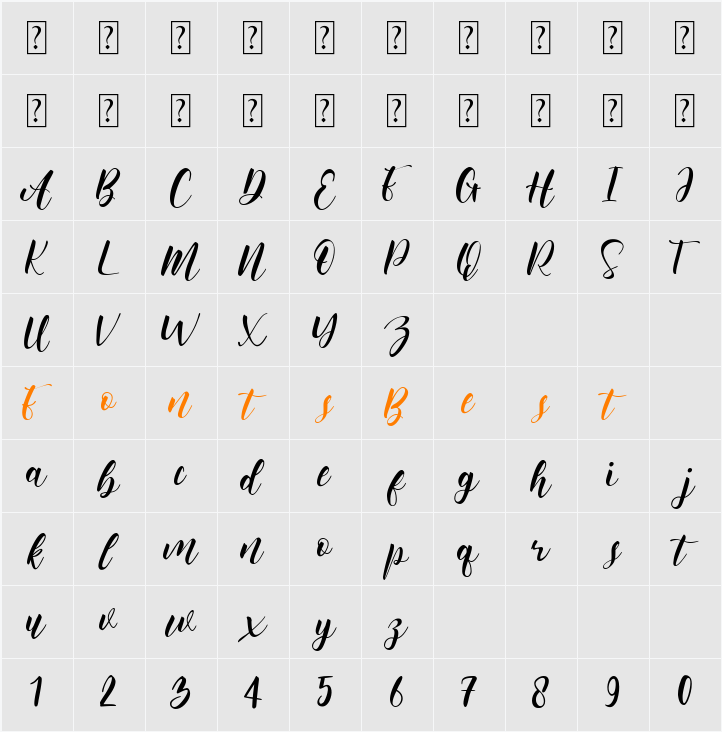 hello moms Character Map
