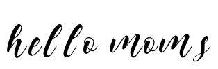 hello moms Font Image