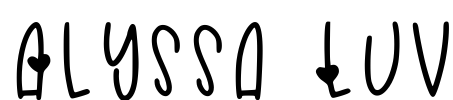 Alyssa Luv Font Image