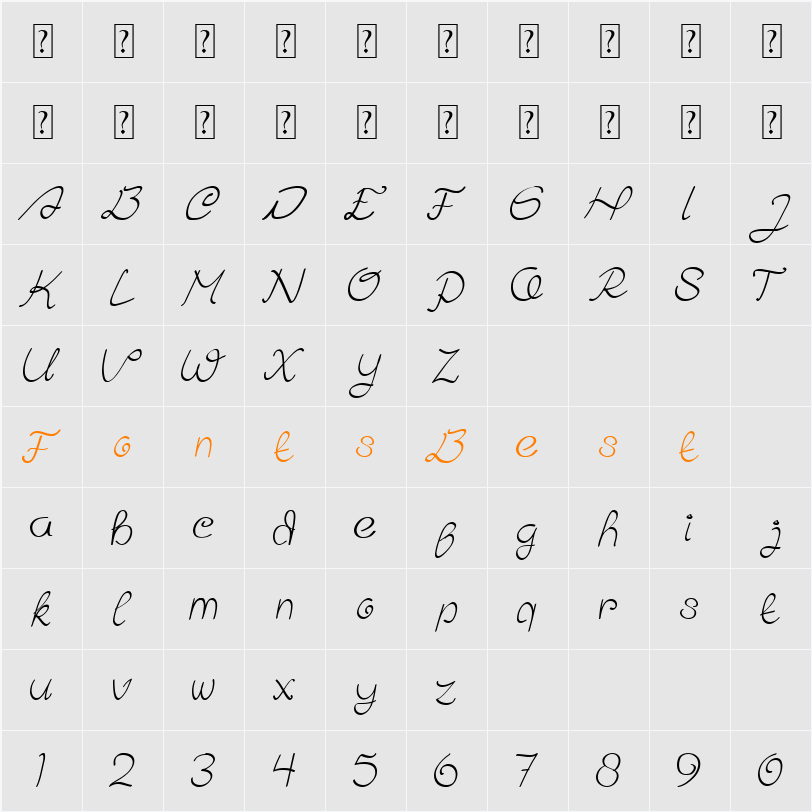 Amora Character Map