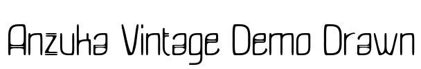 Anzuka Vintage Demo Drawn Font Image