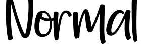 Normal Font Image