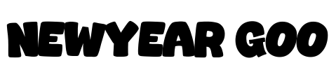 Newyear Goo Font Image