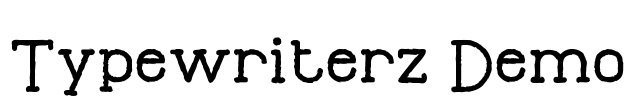 Typewriterz Demo Font Image