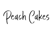 Peach Cakes Font Image