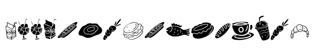 Foodies Dingbats I Font Image