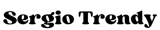 Sergio Trendy Font Image