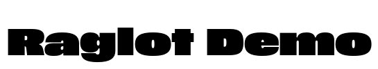 Raglot Demo Font Image