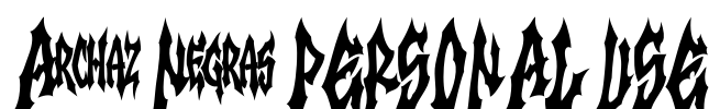 Archaz Negras PERSONAL USE