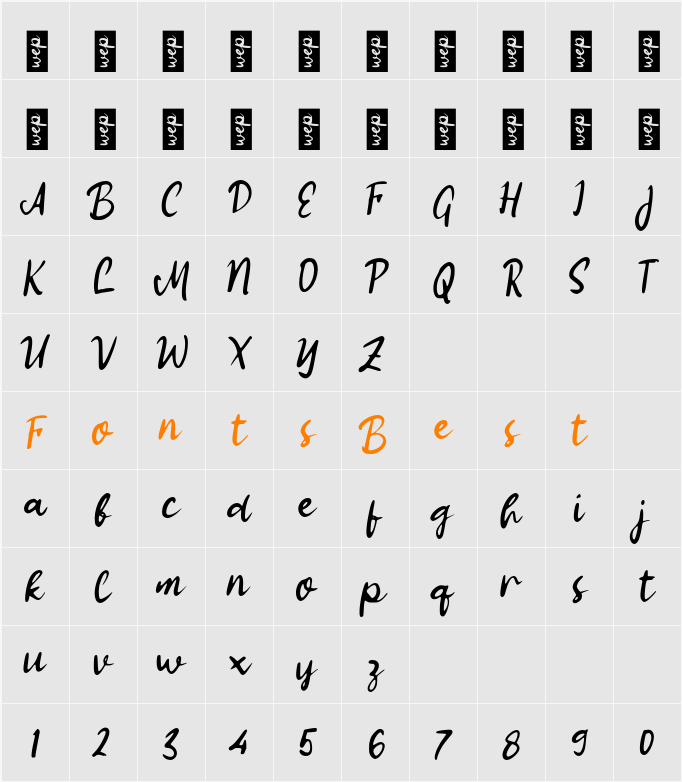 L Lembut Kata Character Map