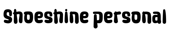 Shoeshine personal Font Image