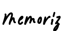 Memoriz Font Image