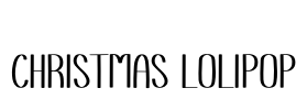 Christmas Lolipop Font Image