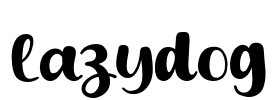 Lazydog Font Image