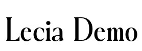 Lecia Demo Font Image