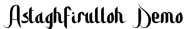 Astaghfirulloh Demo Font Image