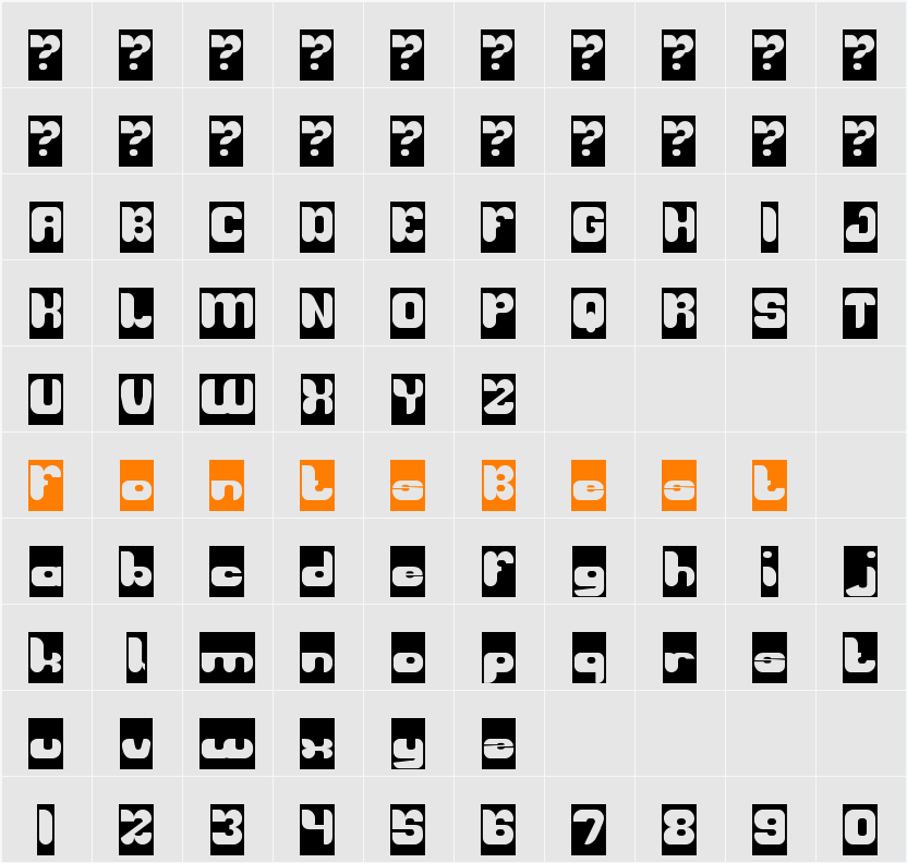 AVIATOR-Inverse Character Map