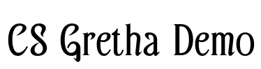 CS Gretha Demo Font Image