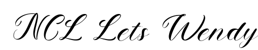 NCL Lets Wendy Font Image