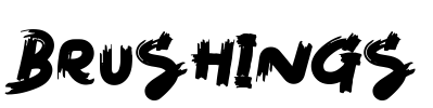 Brushings Font Image