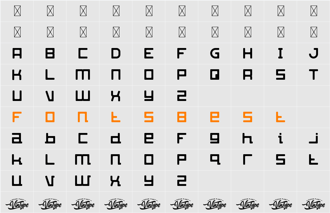 Speed Limit Demo Character Map