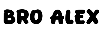 Bro Alex Font Image
