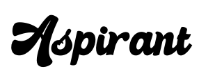 Aspirant Font Image