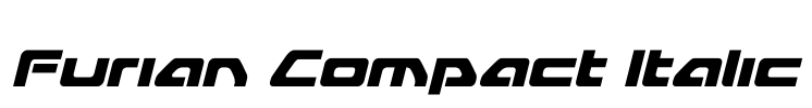 Furian Compact Italic Font Image