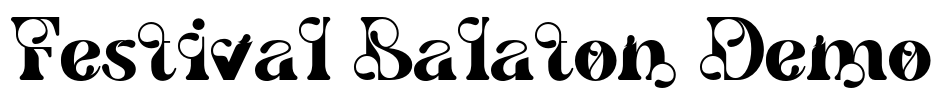 Festival Balaton Demo Font Image