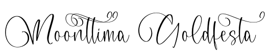 Moonttima Goldfesta Font Image