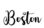 Boston Font Image