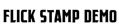 Flick Stamp Demo Font Image