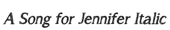 A Song for Jennifer Italic Font Image