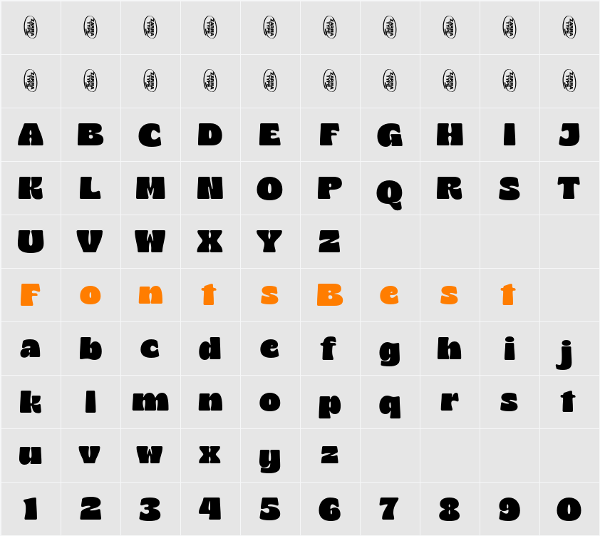 Bilgres DEMO Character Map