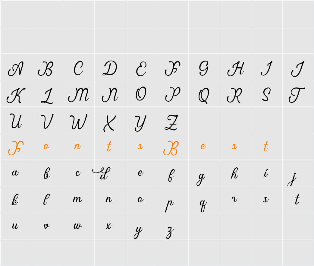 Ardila Character Map