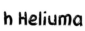h Heliuma Font Image