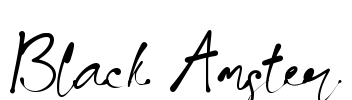 Black Amster Font Image