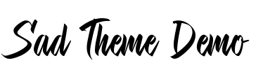 Sad Theme Demo Font Image