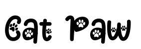Cat Paw Font Image