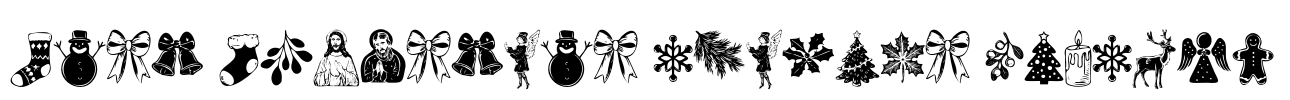 Last Christmas Symbols PERSONA Font Image