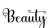 Beauty Font Image