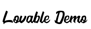 Lovable Demo Font Image